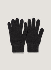 Cashmere Gloves in Charcoal Melange