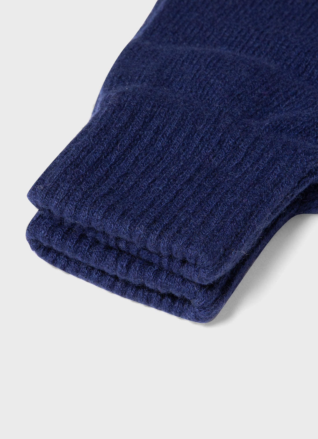 Cashmere Knitted Glove in Space Blue