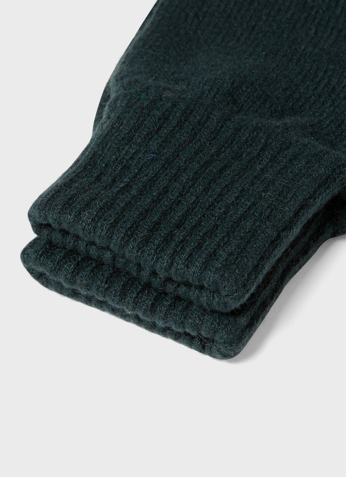 Cashmere Knitted Glove in Dark Green