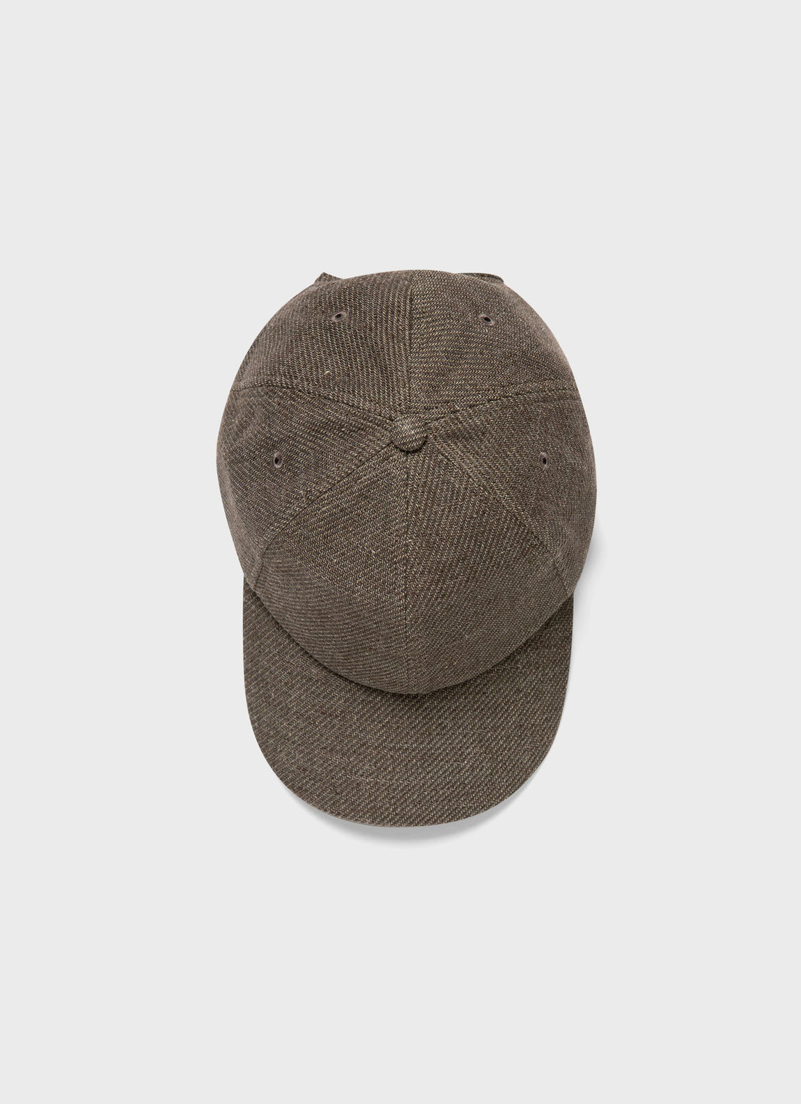 Cotton Linen Twill Cap in Khaki