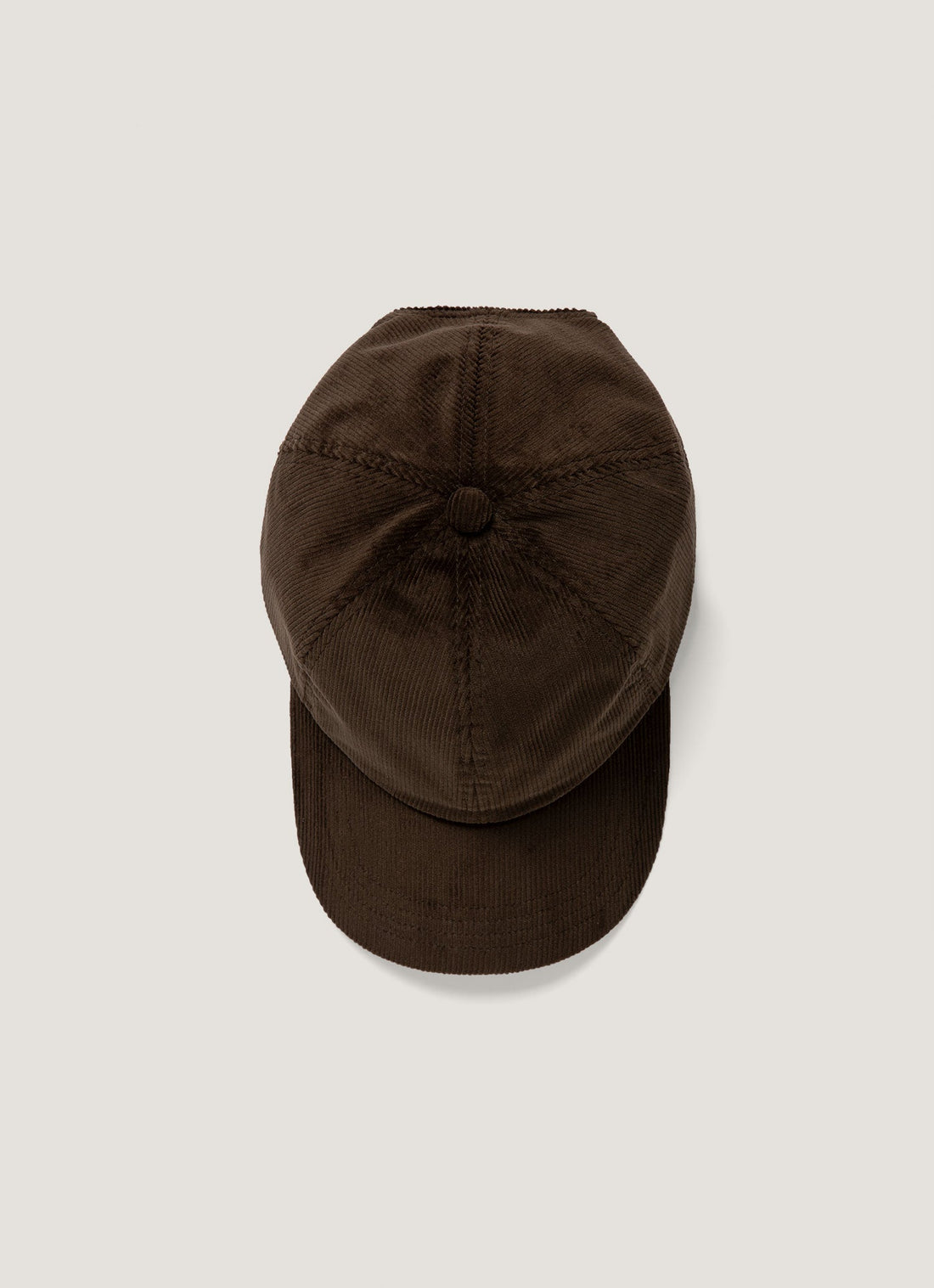Men's Corduroy Cap in Dark Chocolate