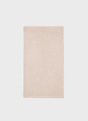 Cashmere Ribbed Scarf in Putty
