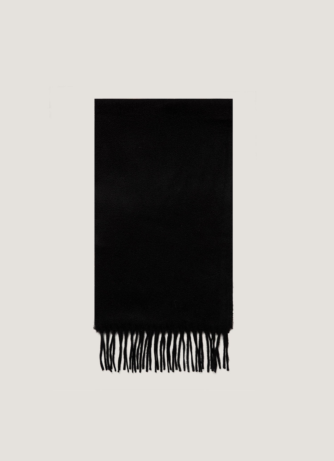 Cashmere Woven Scarf in Black