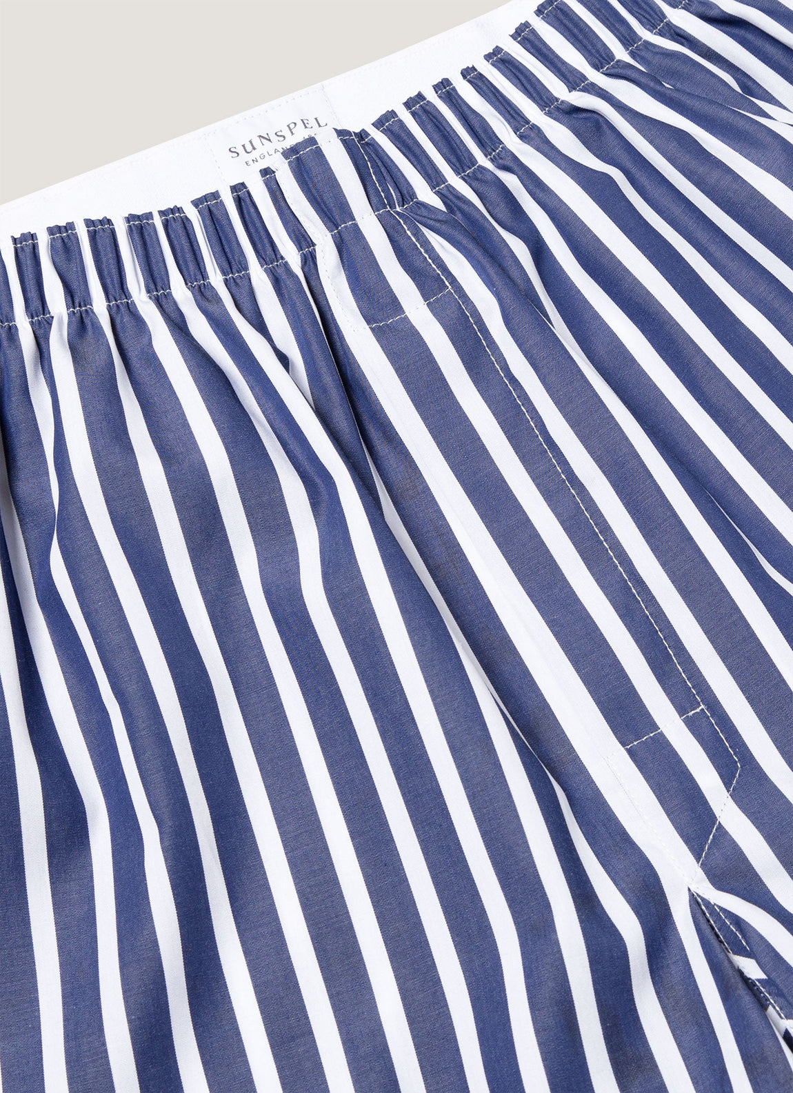 Men's Classic Boxer Shorts in Navy/White