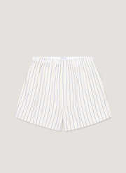 Men's Classic Boxer Short in White/Blue/Yellow