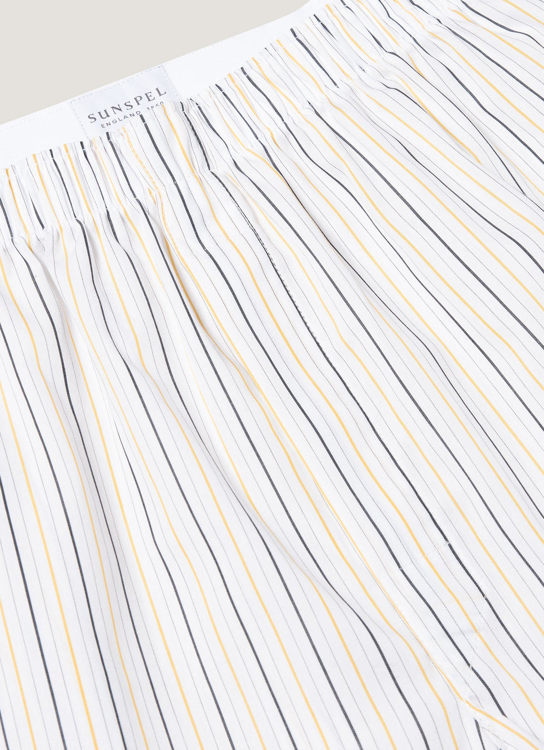 Men's Classic Boxer Short in White/Blue/Yellow