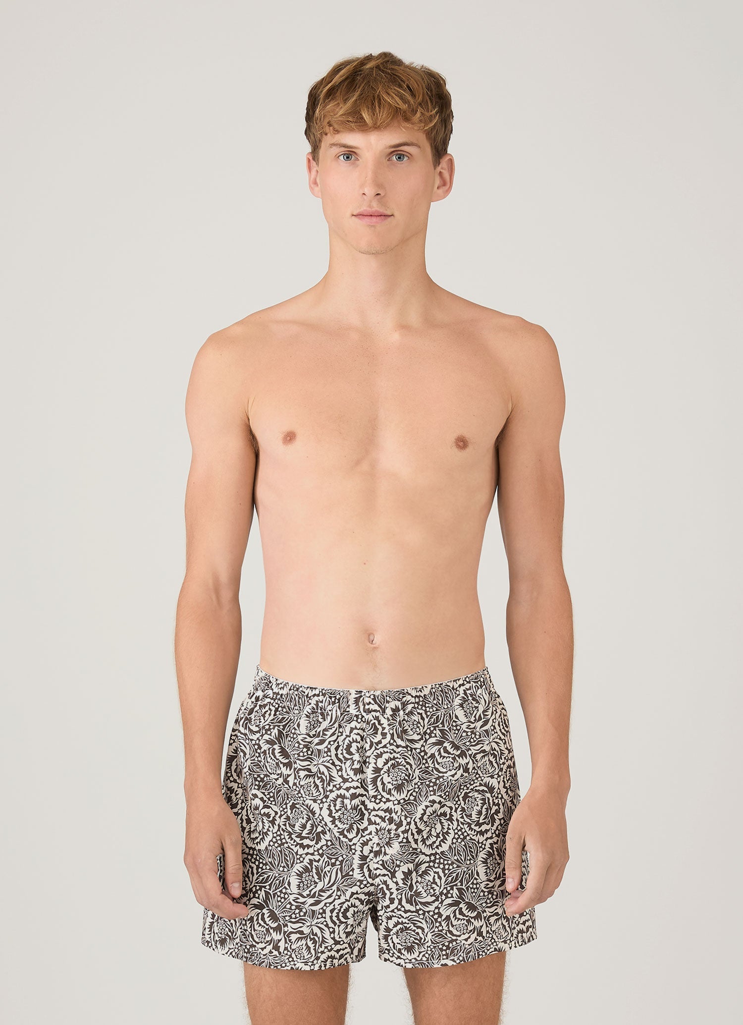 Men's Classic Boxer Shorts in Liberty Fabric in Cedar Rose Floral