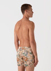 Men's Classic Boxer Short in Liberty Fabric in Parchment Floral