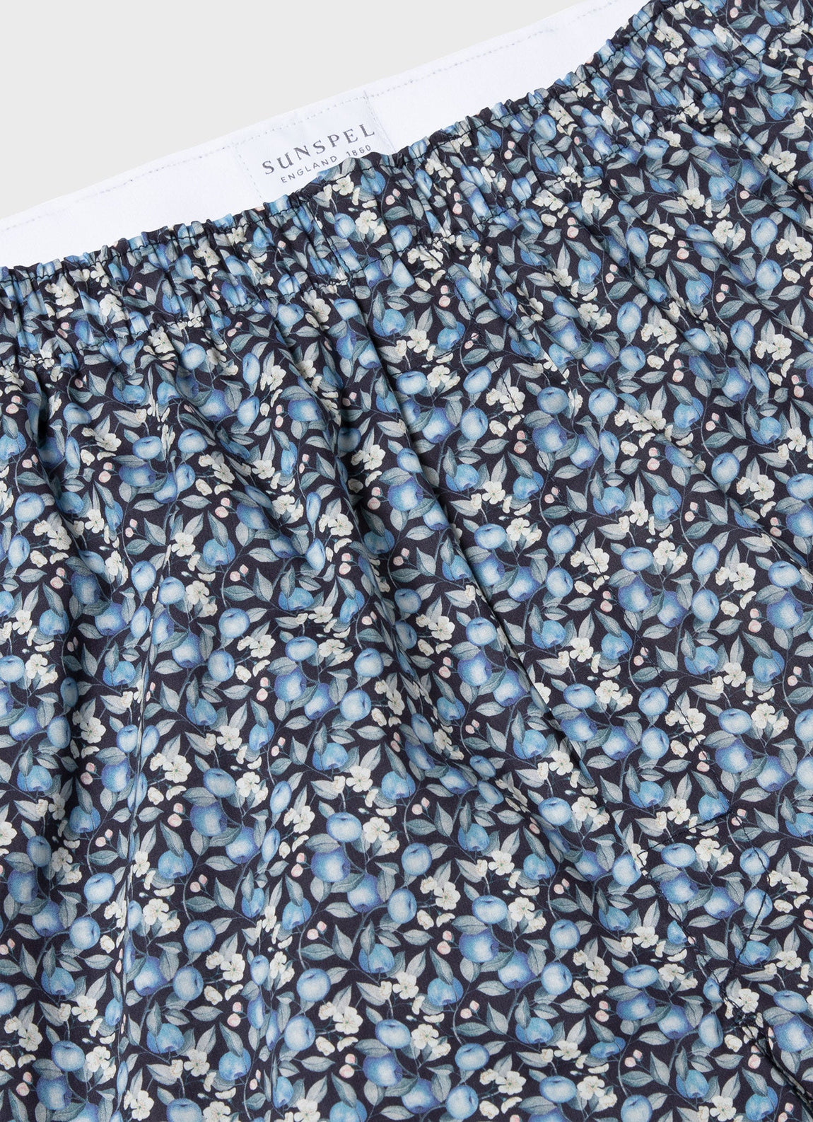 Men's Liberty Print Boxer Shorts in Blue Orchard