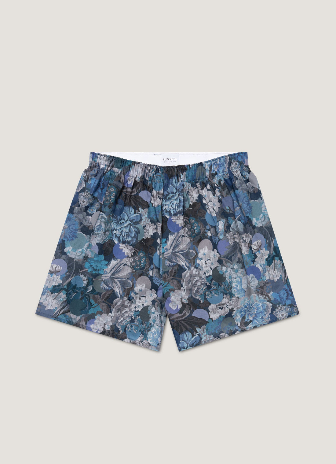 Men's Classic Boxer Short in Liberty Fabric in Frost Blue Floral