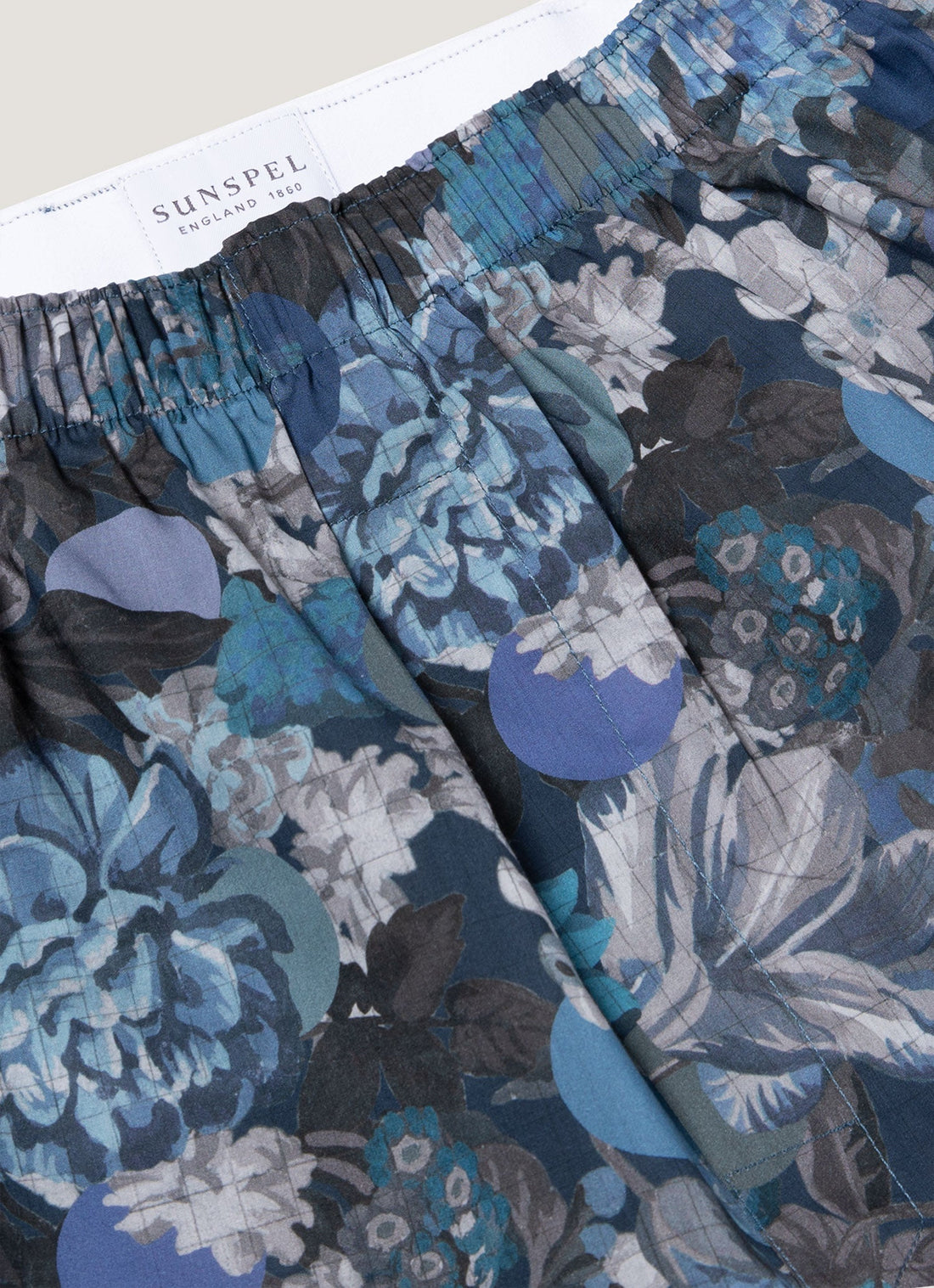 Men's Classic Boxer Short in Liberty Fabric in Frost Blue Floral