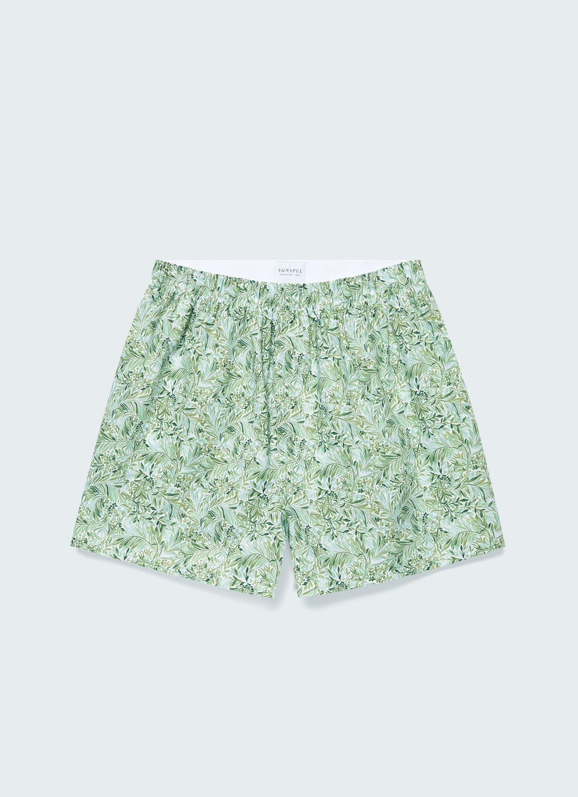 Men's Classic Boxer Short in Liberty Fabric in Green Garden