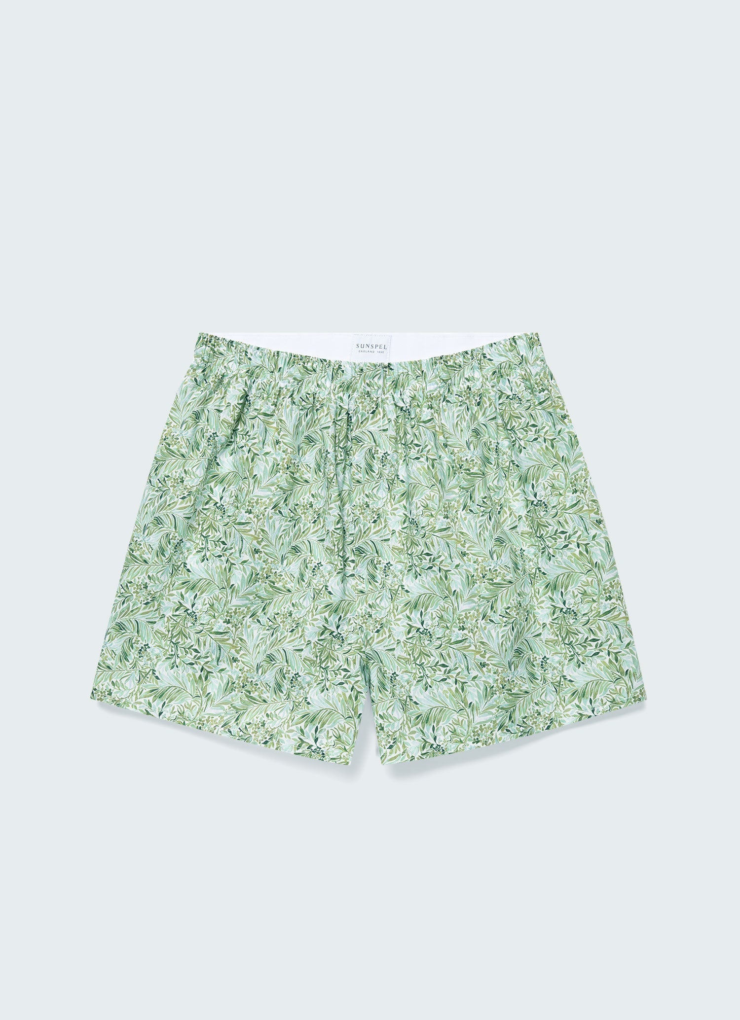 Men's Classic Boxer Short in Liberty Fabric in Green Garden
