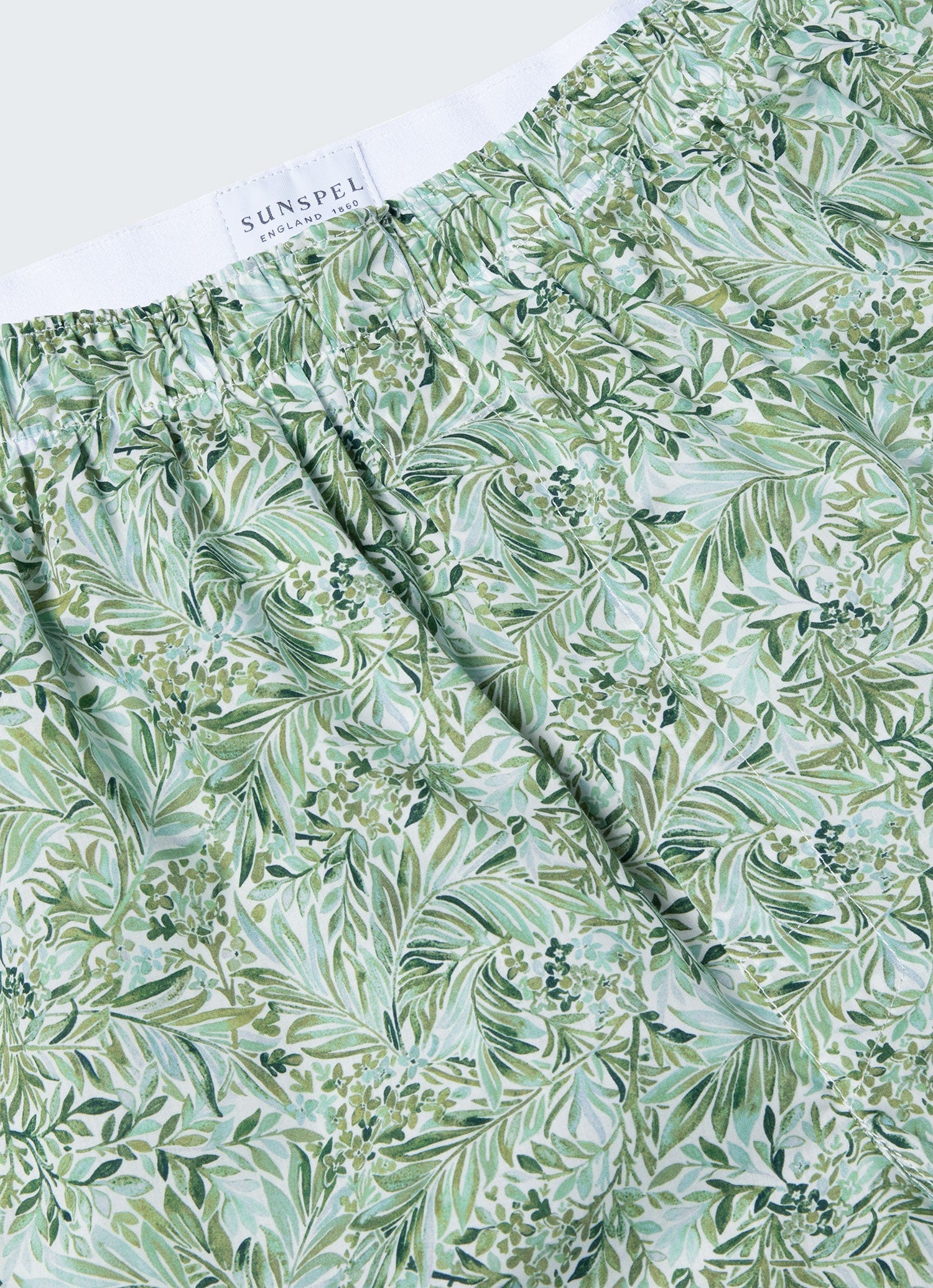 Men's Classic Boxer Short in Liberty Fabric in Green Garden