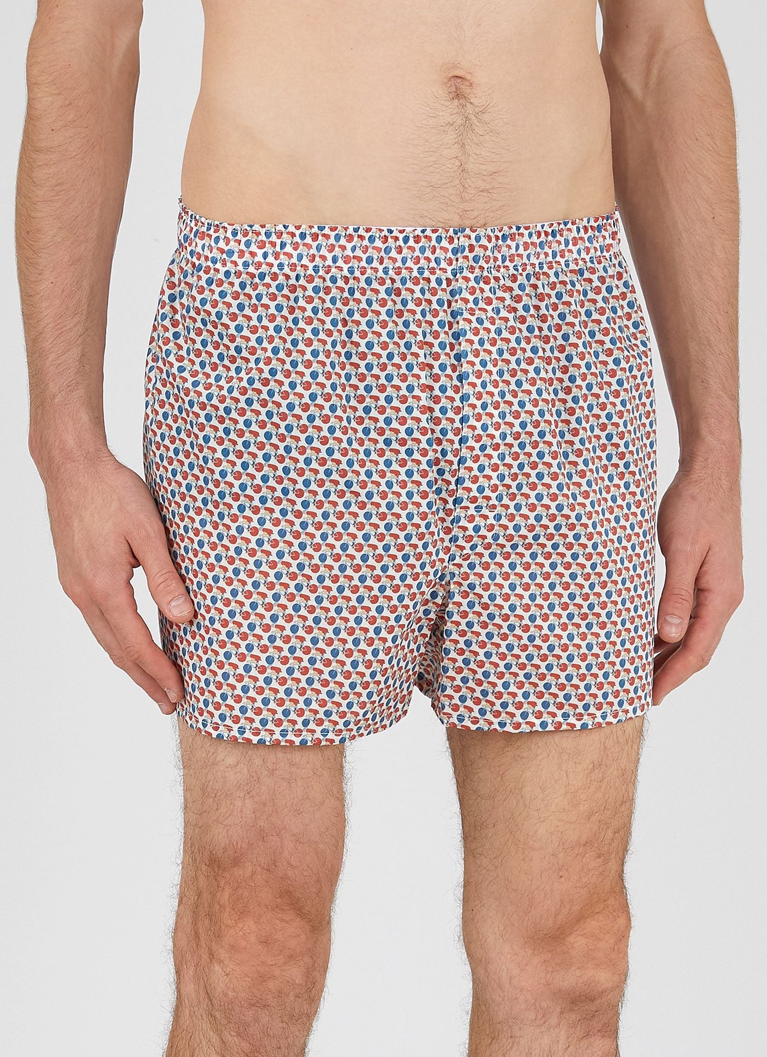 Men's Liberty Print Boxer Shorts in Liberty Red Velodrome