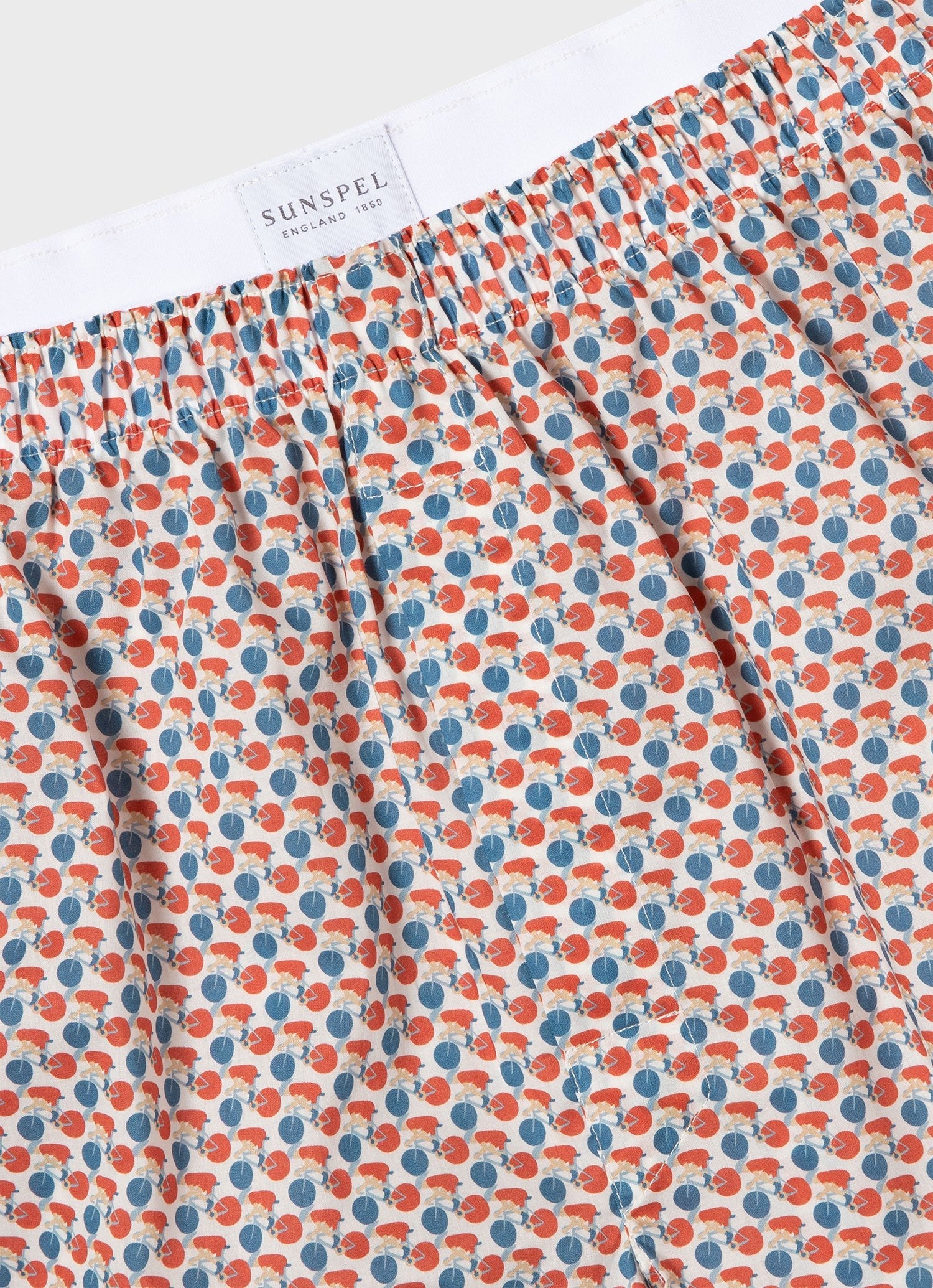 Men's Liberty Print Boxer Shorts in Liberty Red Velodrome
