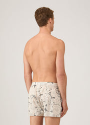 Men's Classic Boxer Shorts in Liberty Fabric in White English Bloom
