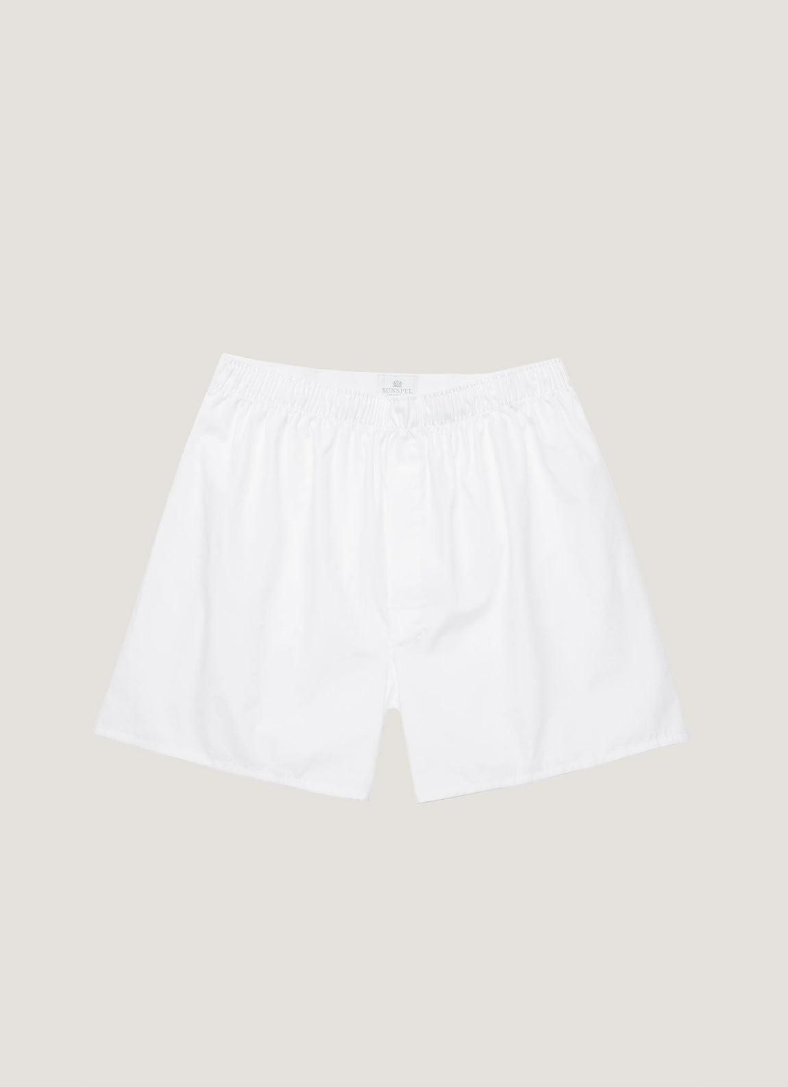 Men's Long Cut Classic Boxer Shorts in White