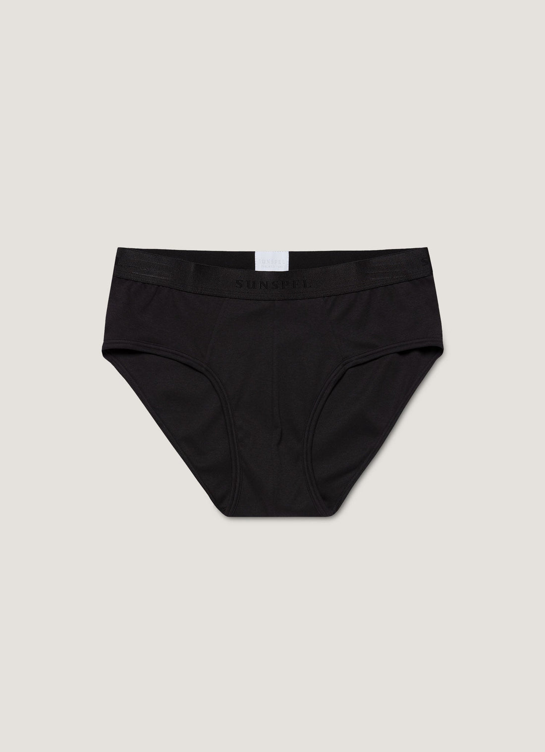 Men's Sea Island Cotton Briefs in Black