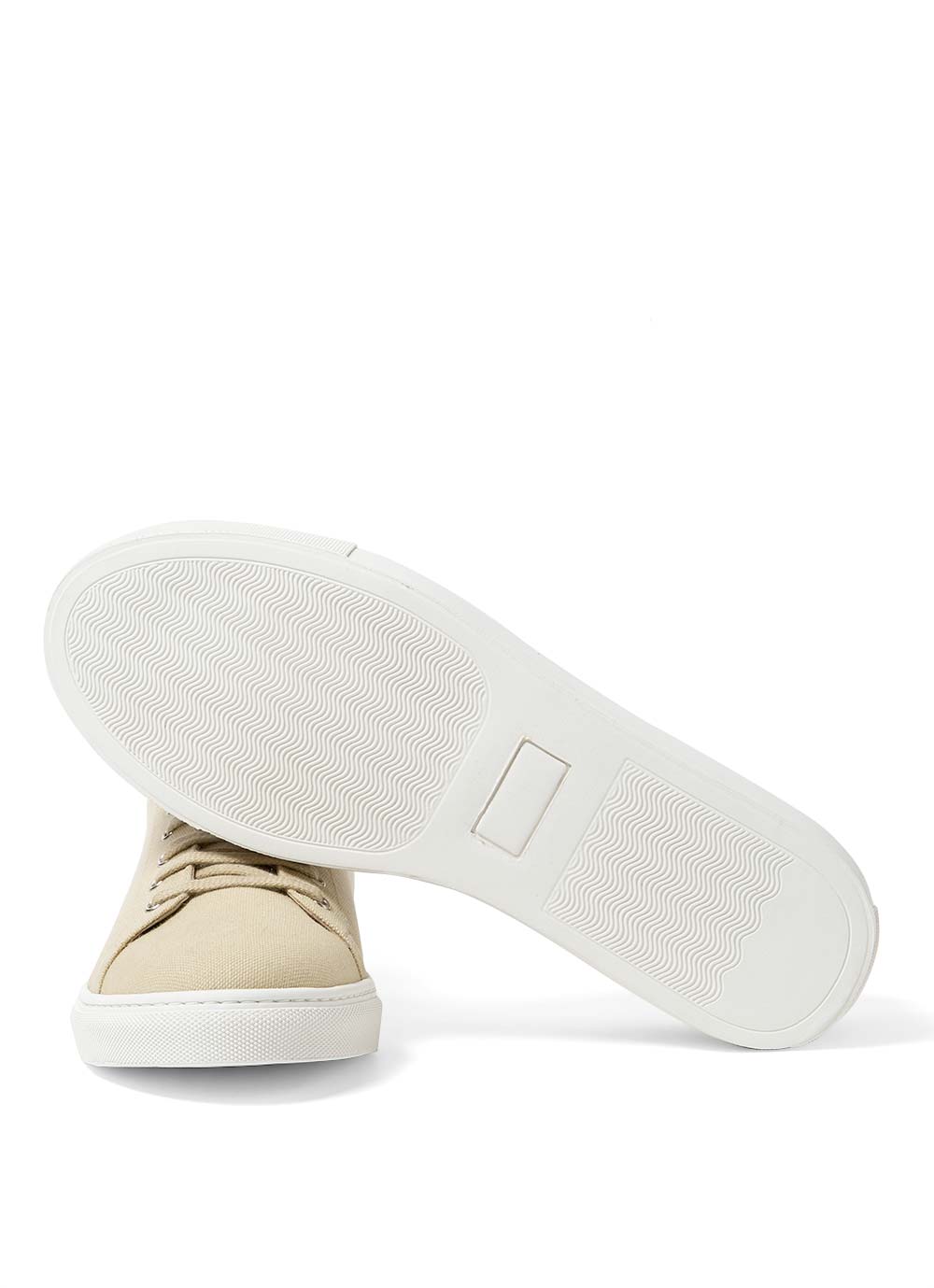 Men's Canvas Tennis Shoes in Stone