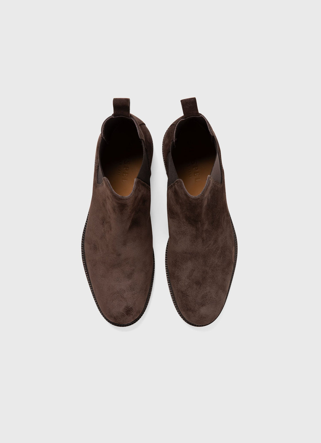 Men's Suede Chelsea Boot in Coffee
