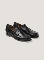 Men's Leather Loafer in Black