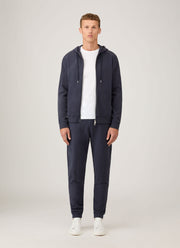 Men's Loopback Zip Hoodie in Navy