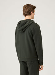 Men's Loopback Zip Hoodie in Dark Green