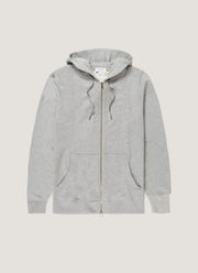 Men's Loopback Zip Hoodie in Grey Melange