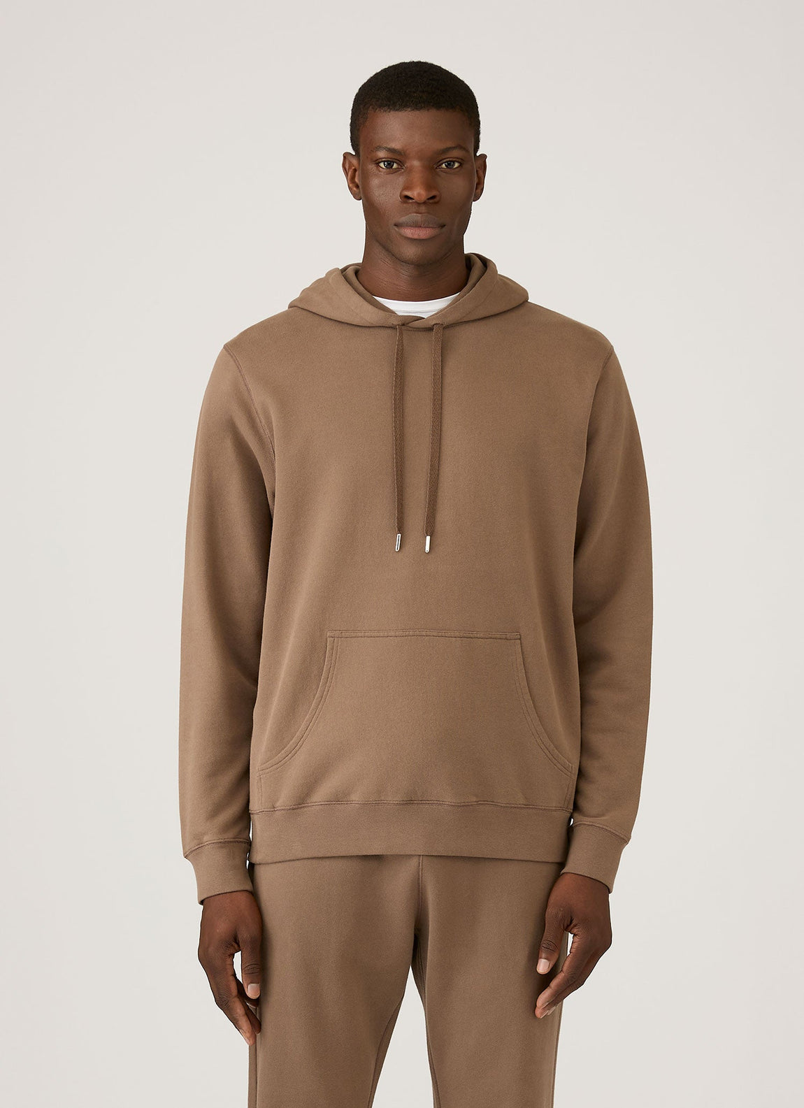 Men's Loopback Hoodie in Dark Cedar