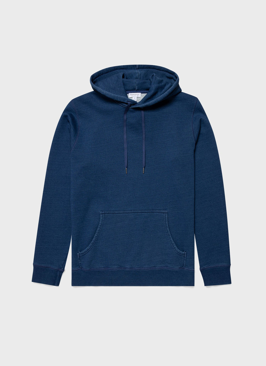 Men's Indigo Loopback Overhead Hoody in Real Indigo
