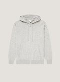 Men's Cashmere Hoodie in Grey Melange