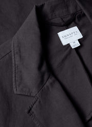 Men's Cotton Linen Blazer in Charcoal