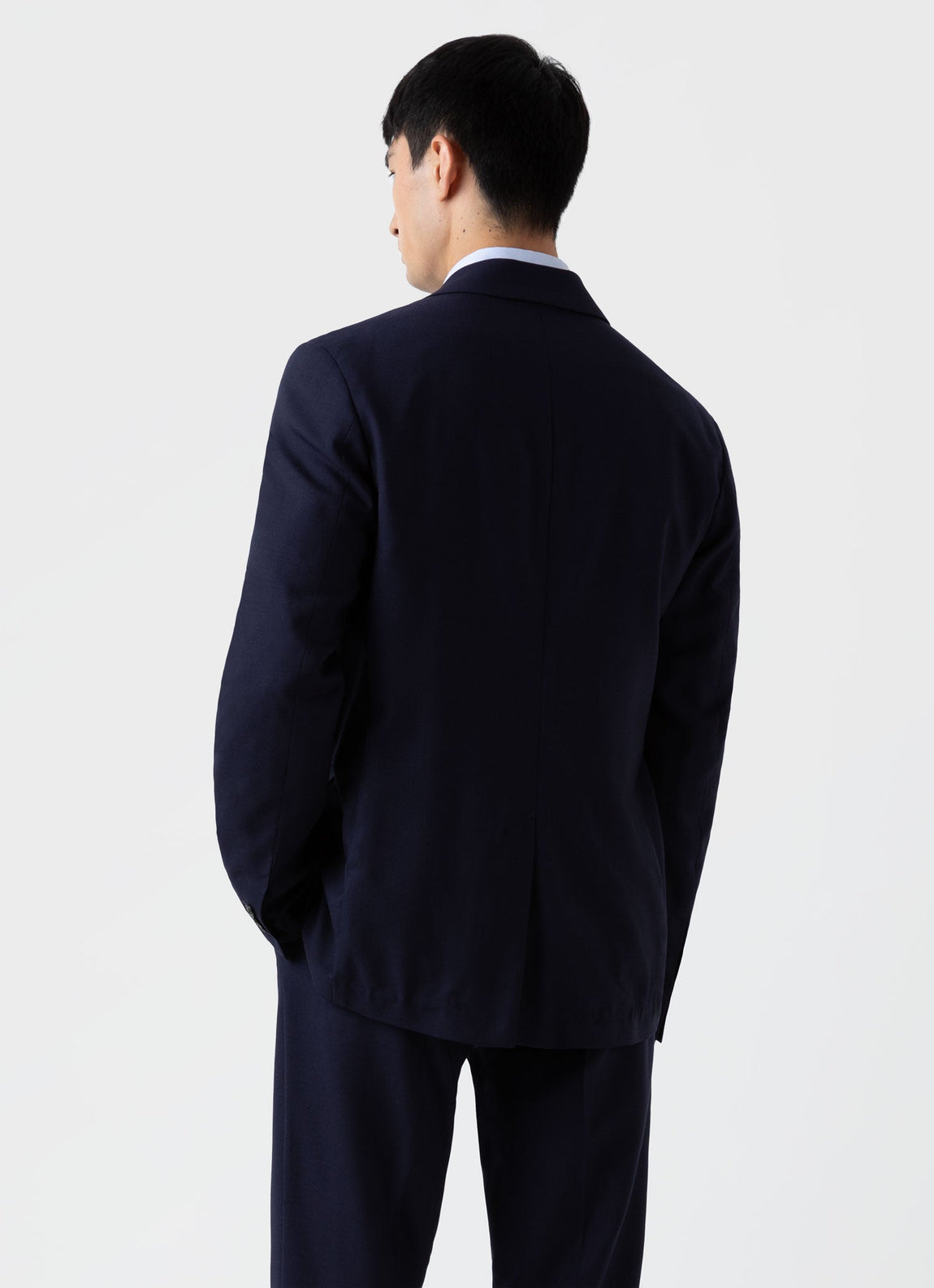Men's Wool Blazer in Navy