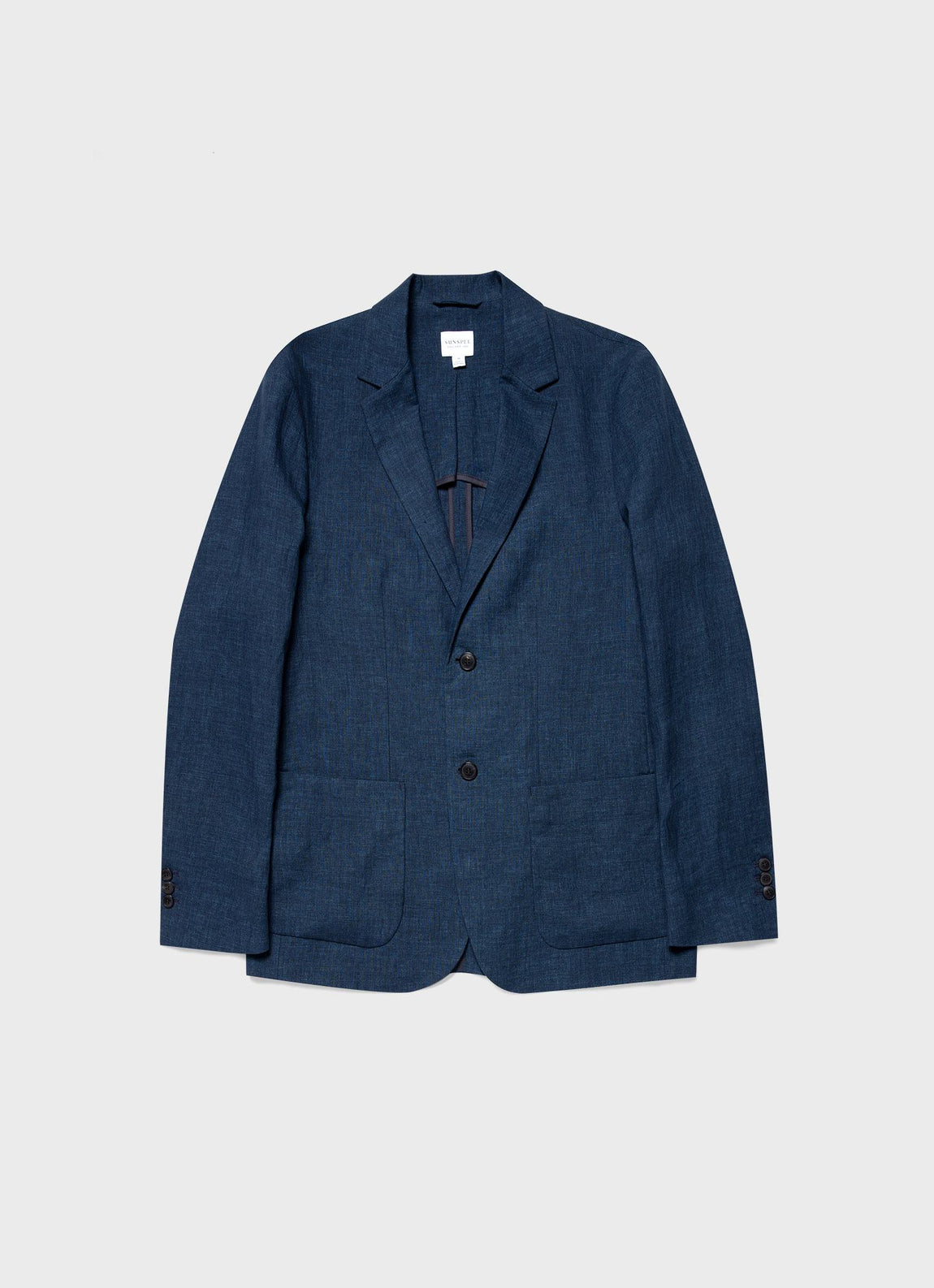 Men's Linen Blazer in Navy