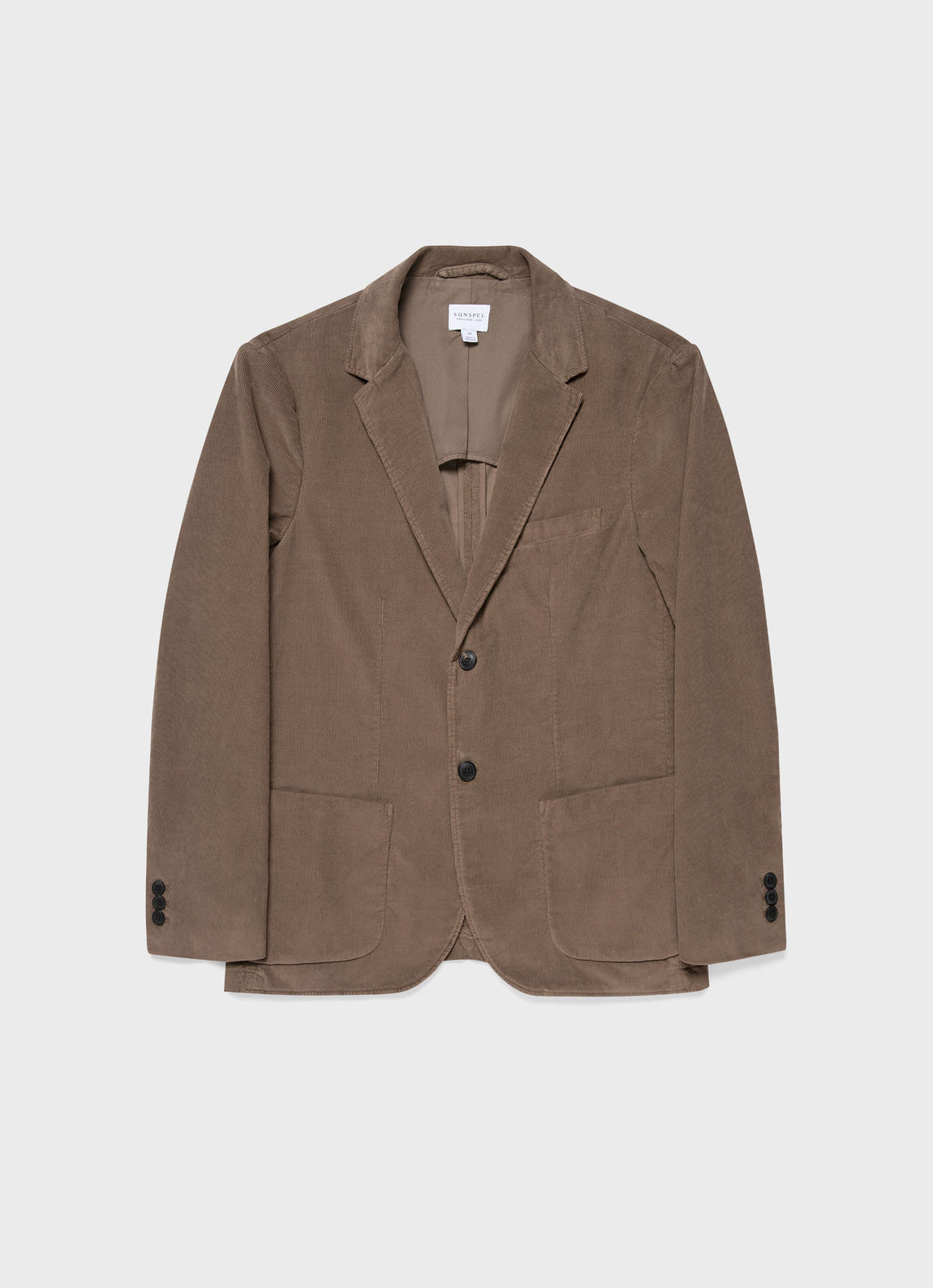 Men's Fine Corduroy Blazer in Dark Stone