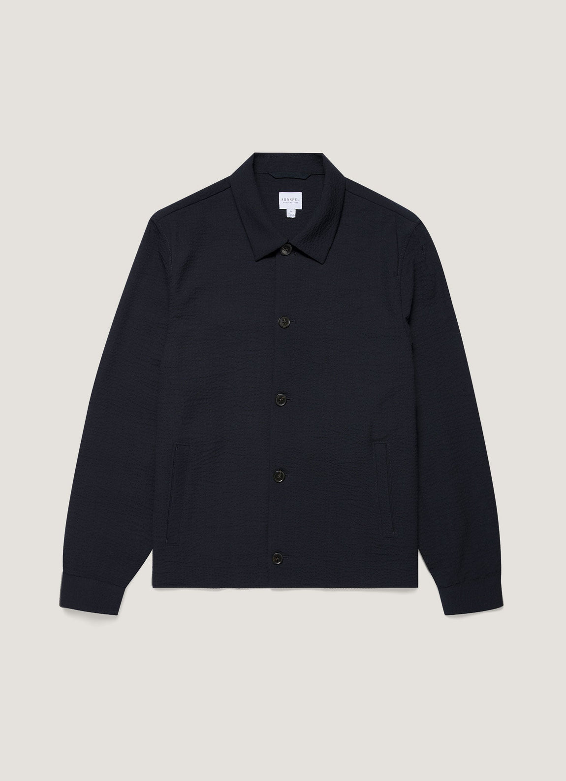 Men's Seersucker Jacket in Navy