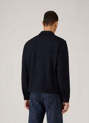 Men's Seersucker Jacket in Navy