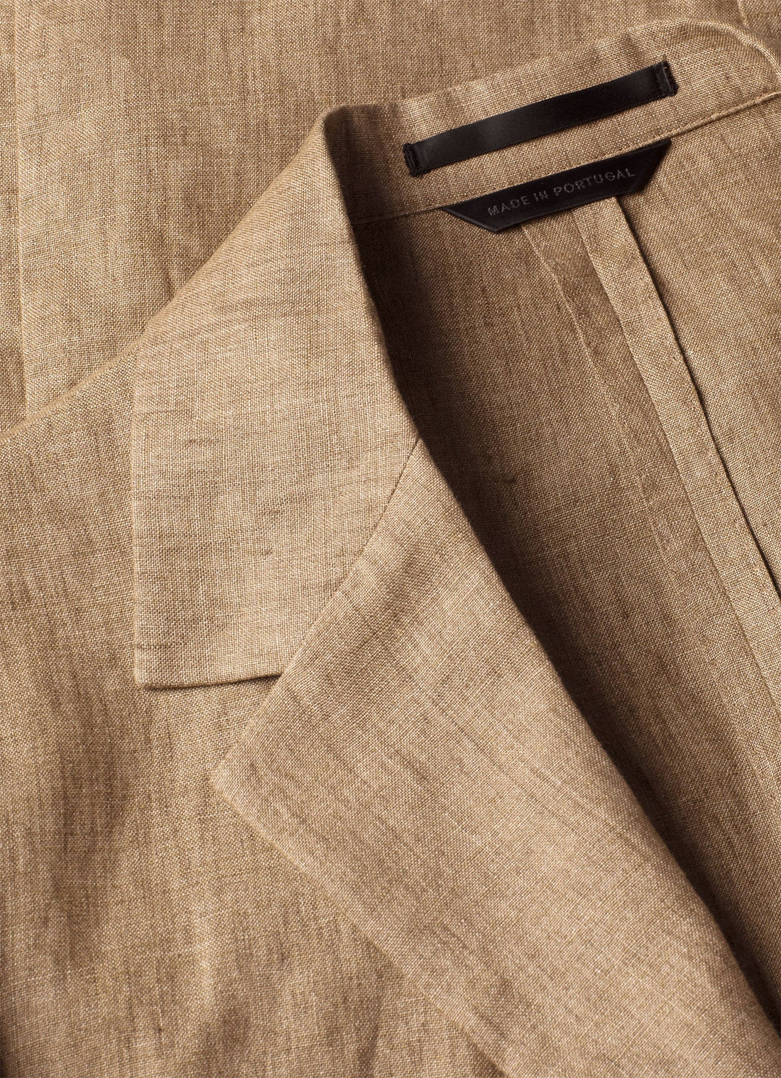 Men's Linen Blazer in Dune Melange