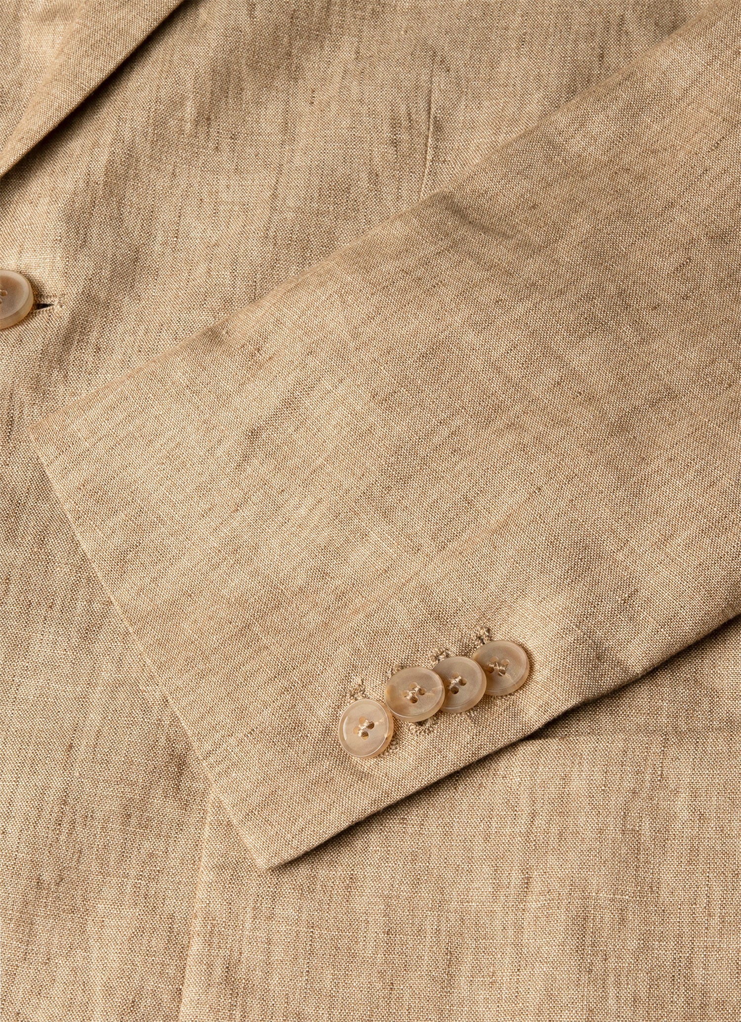 Men's Linen Two-Piece Suit in Dune Melange