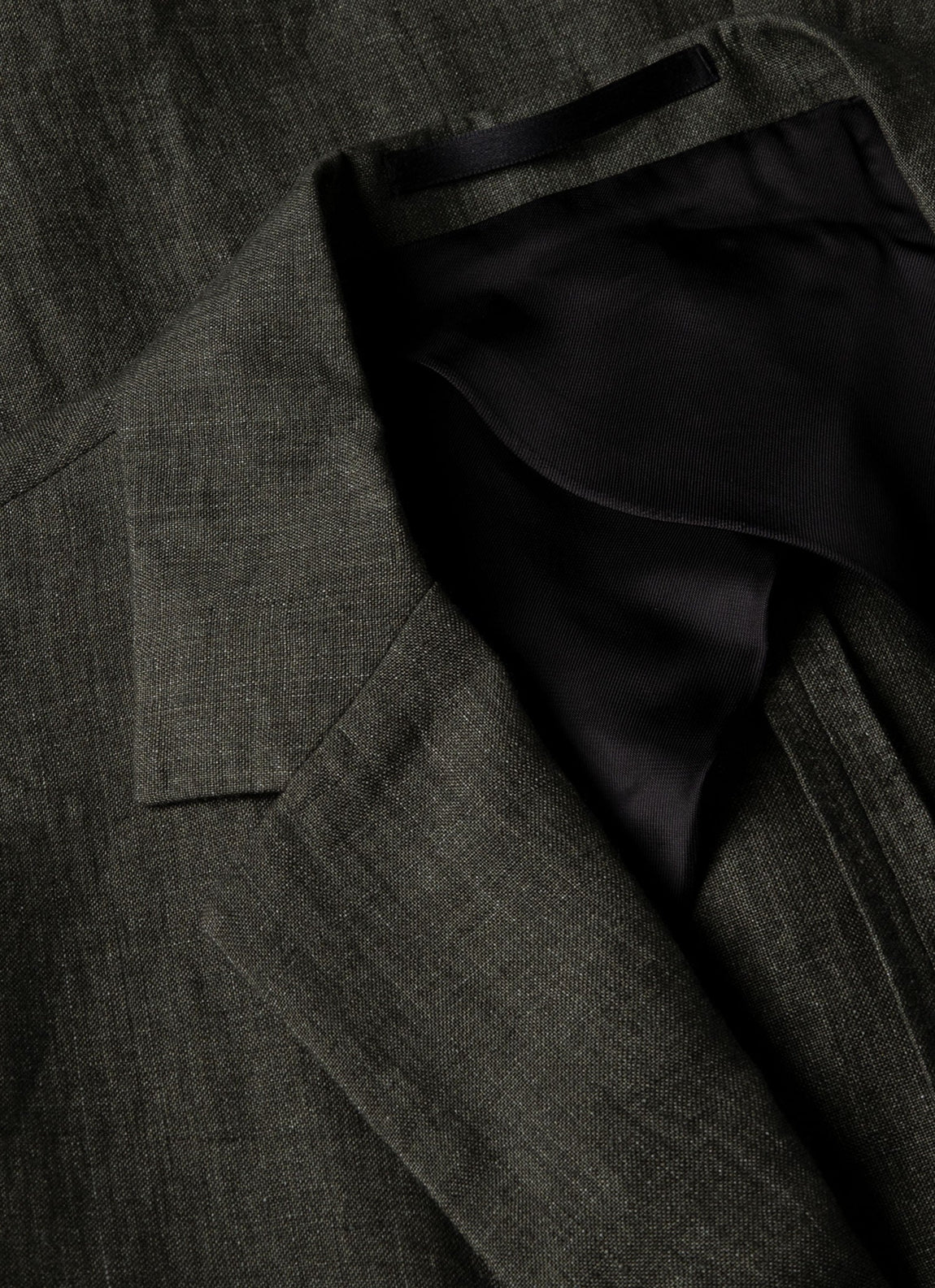 Men's Linen Blazer in Hunter Green
