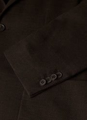 Men's Textured Wool Blazer in Truffle