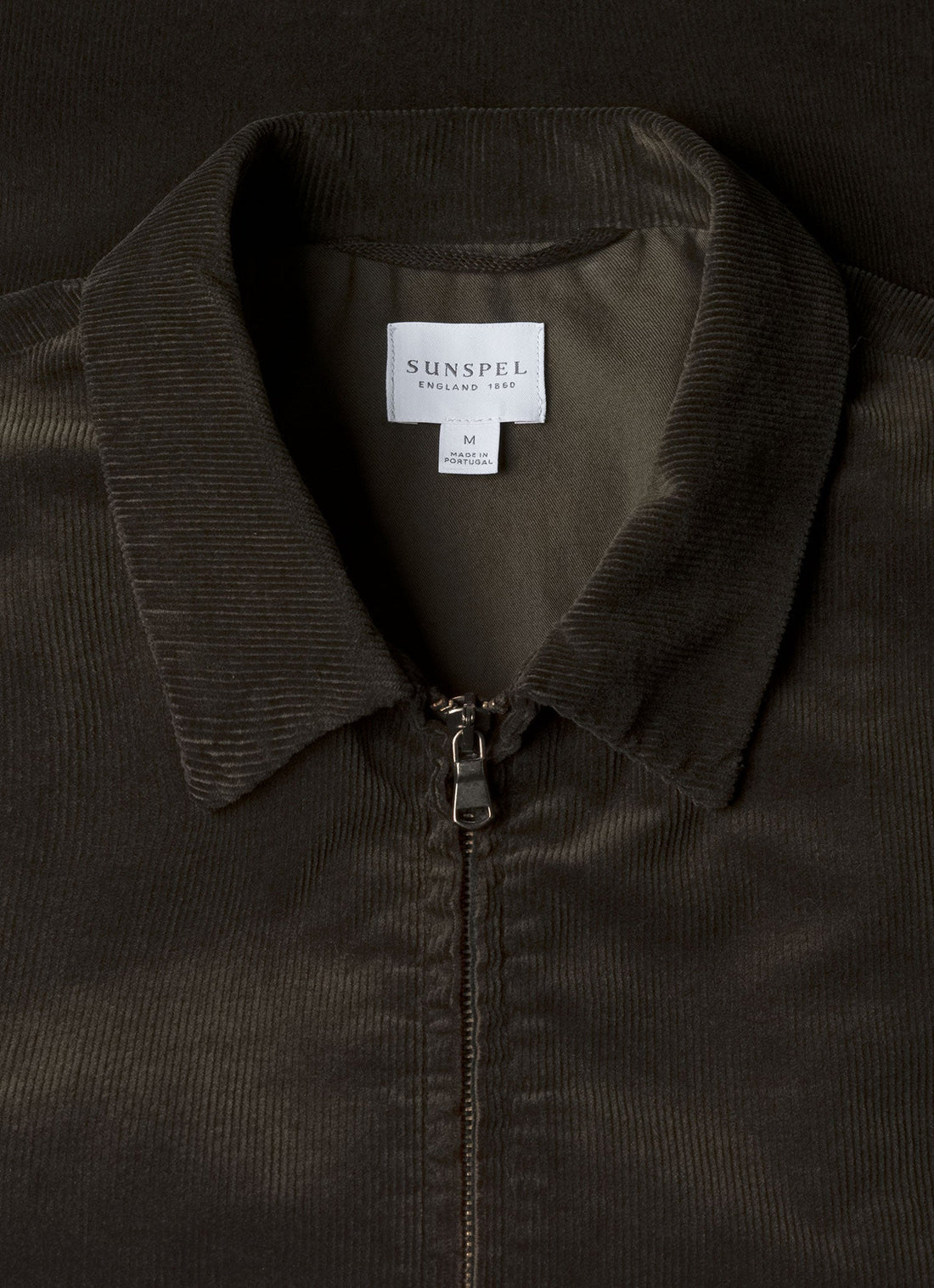 Men's Corduroy Harrington Jacket in Dark Green