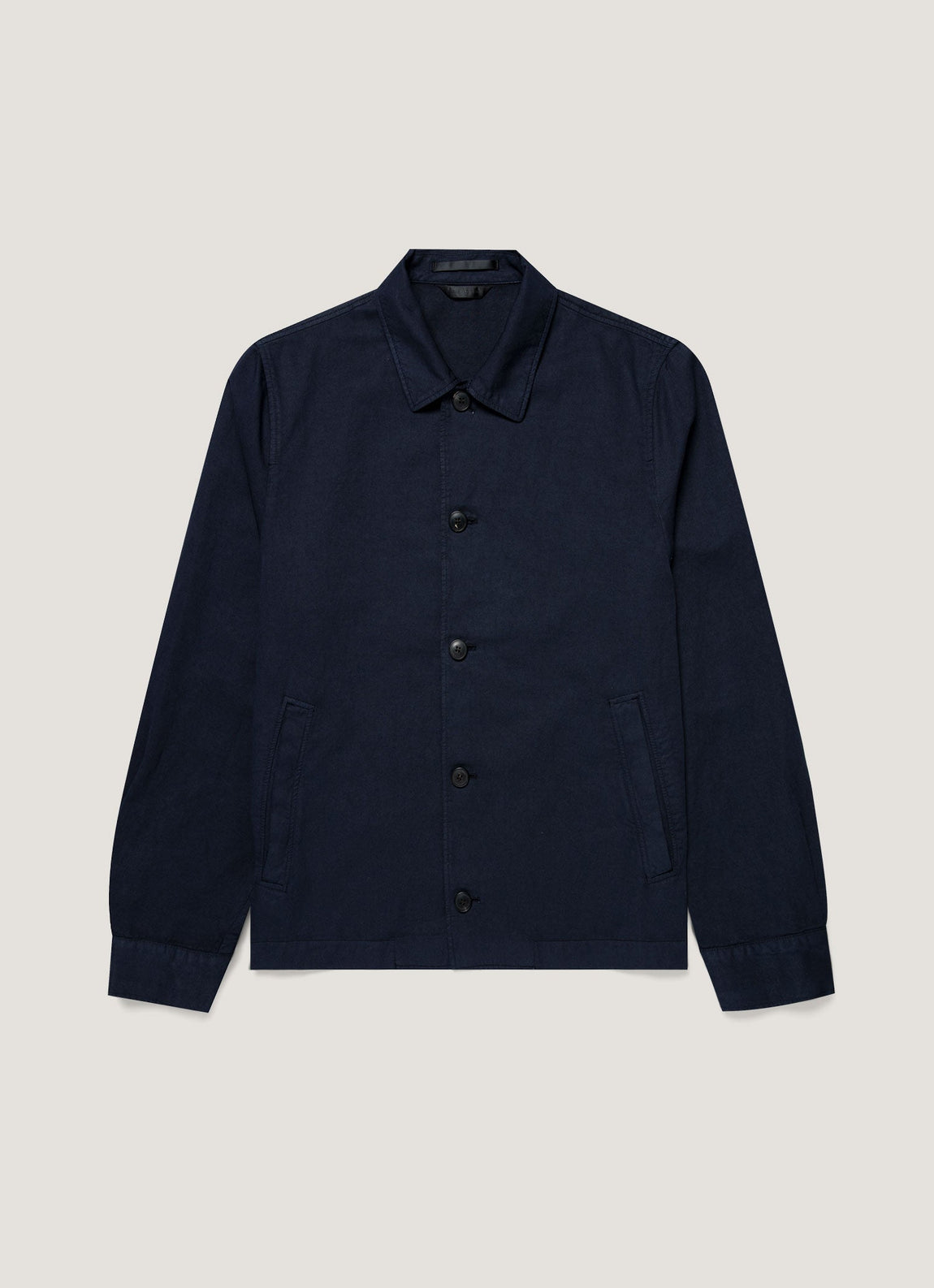 Men's Cotton Linen Jacket in Navy