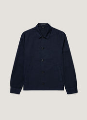 Men's Cotton Linen Jacket in Navy