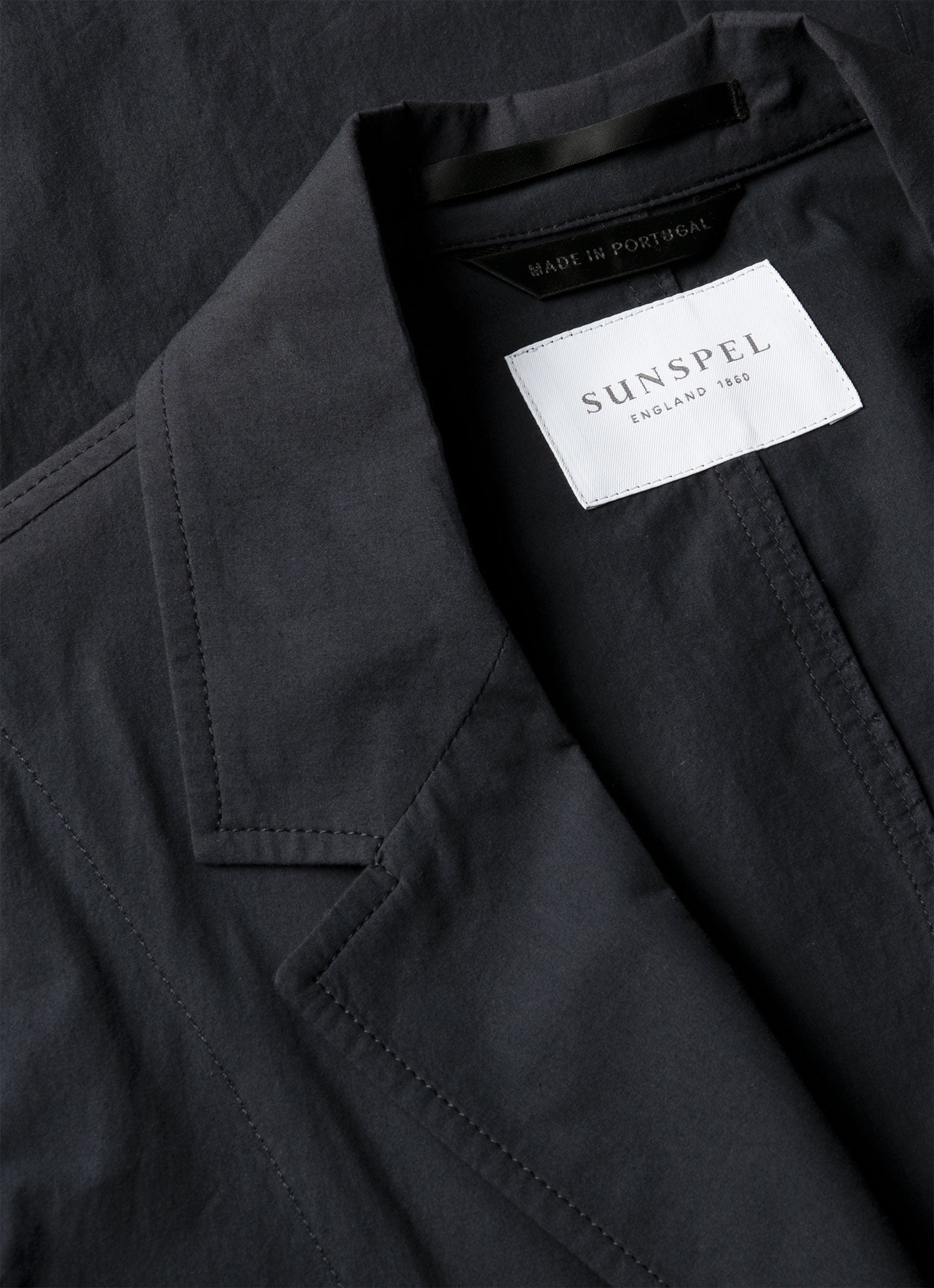 Men's Lightweight Cotton Poplin Jacket in Navy