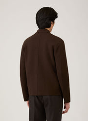 Men's Double Faced Jacket in Truffle