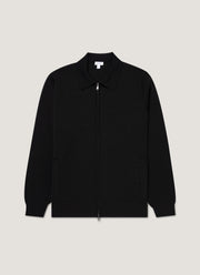 Men's Merino Milano Zip Jacket in Black