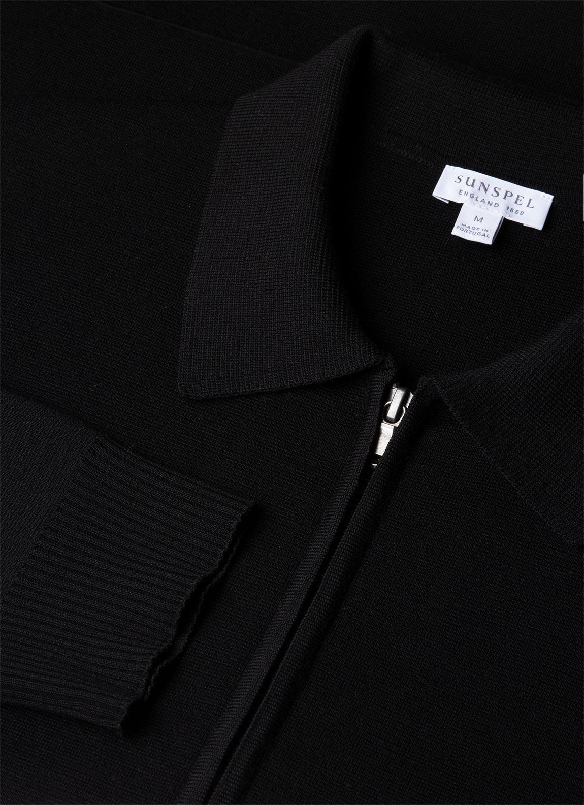 Men's Merino Milano Zip Jacket in Black