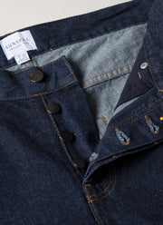 Men's Regular Fit Jeans in Rinse Wash Denim